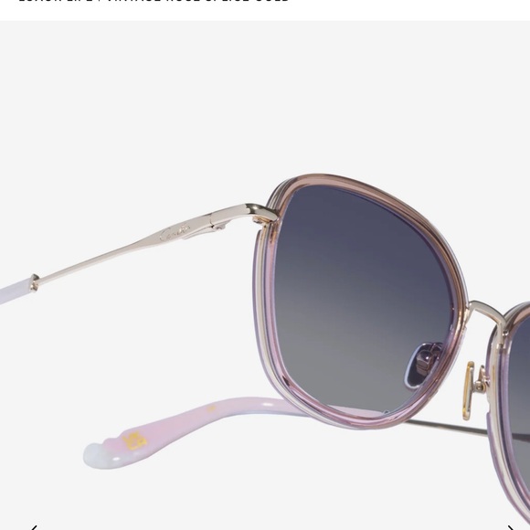 Camilla “Luxor Life” Oversized Gold Rose Splice Smoke Gradient Boho Sunglasses main image 7